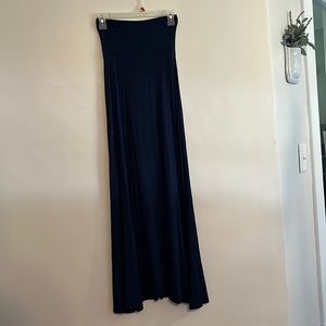 Navy maxi skirt